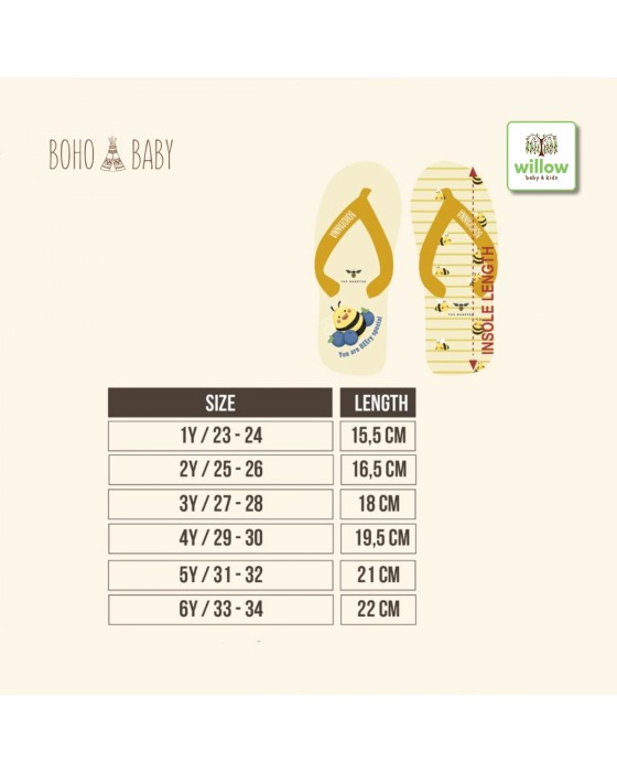 BOHOPANNA X THE OVERTEE - FLIP FLOPS - SANDAL ANAK